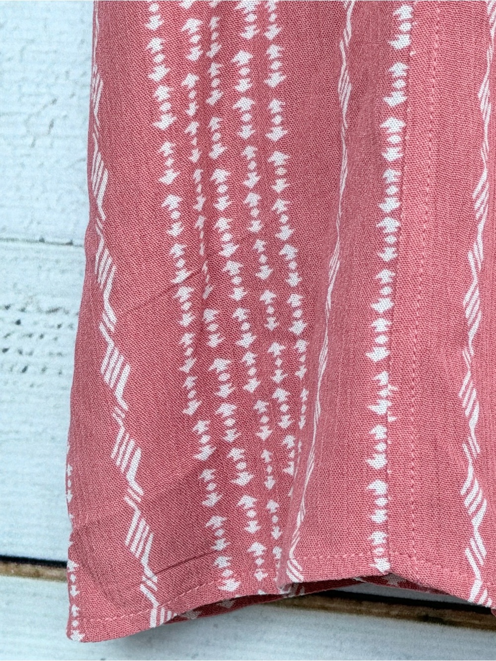Fashion on Earth Geometric Stripe Surplice Romper Size Medium - Picture 4 of 8